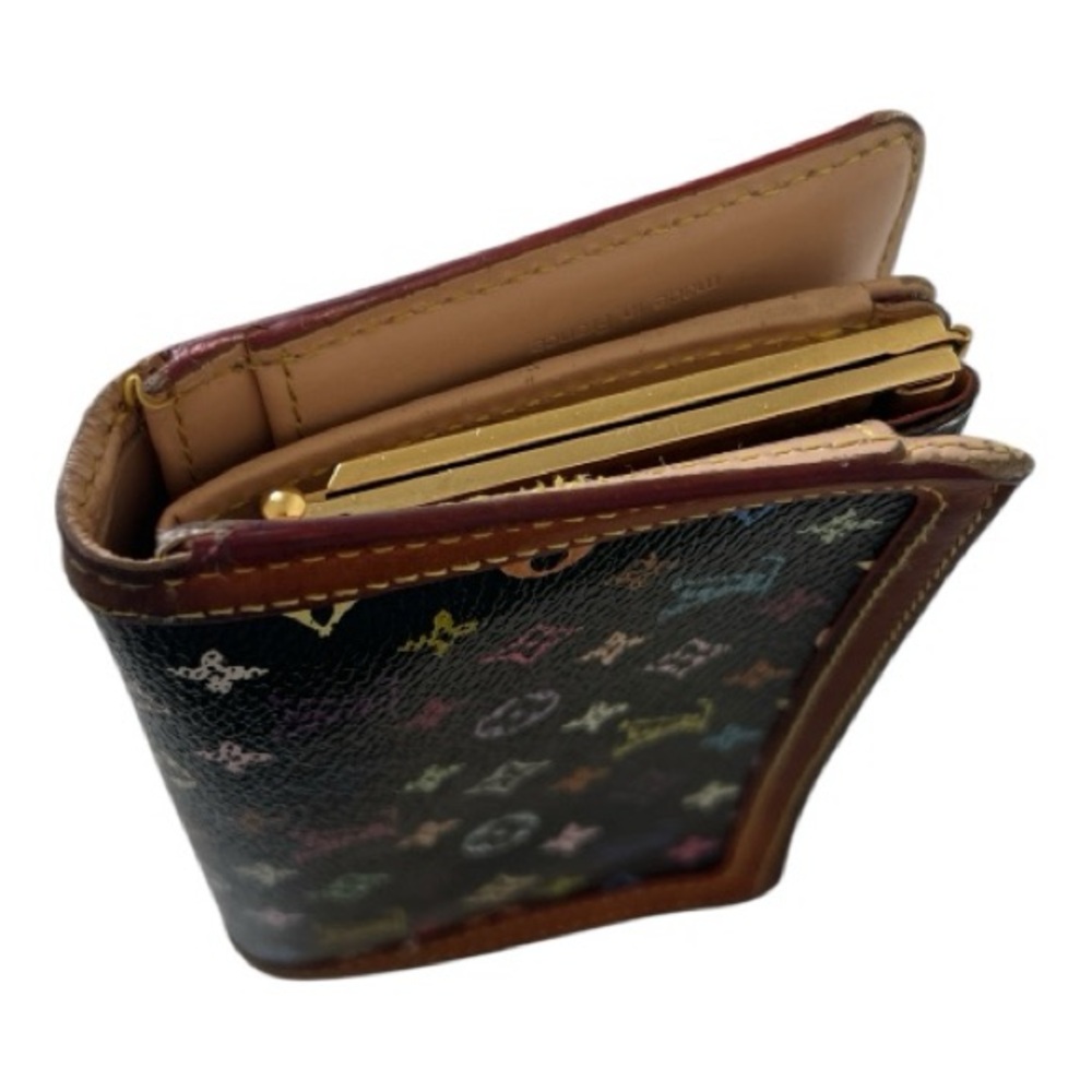 Louis Vuitton Murakami Black Monogram Multicolor Porte-Monnaie Viennois Wallet - Picture 8 of 16